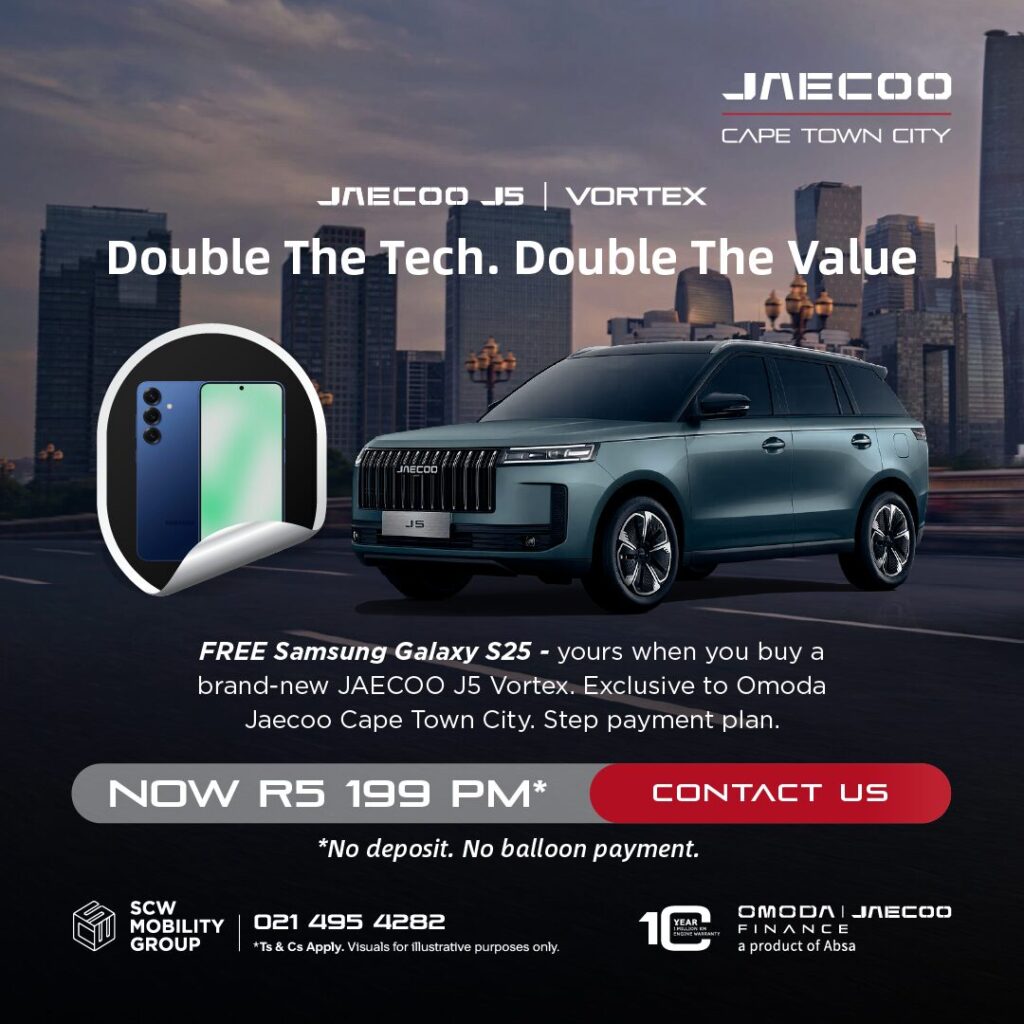 Jaecoo J5 Vortex now R5 199pm