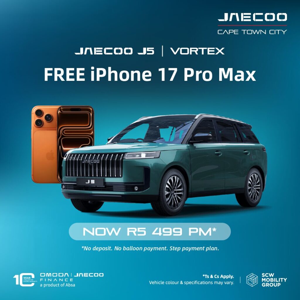 Jaecoo J5 Vortex now R5 499pm*