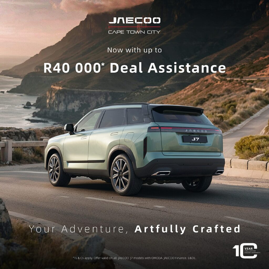 Jaecoo J7 R40 000* Deal Assistance