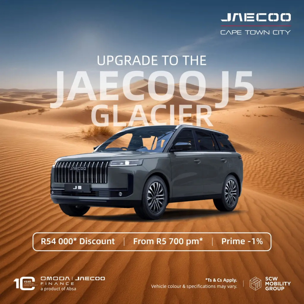 Jaecoo J5 Glacier from R5 700pm*