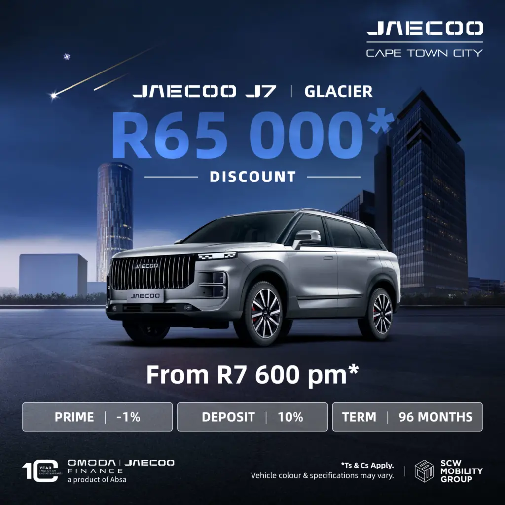 Jaecoo J7 Glacier from R7 600pm*