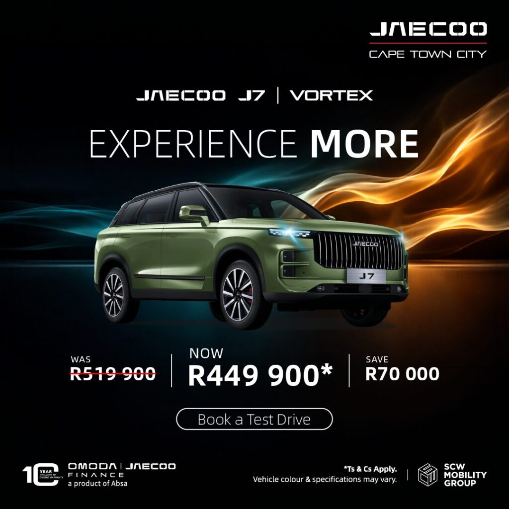 Jaecoo J7 Vortex now R449 900*