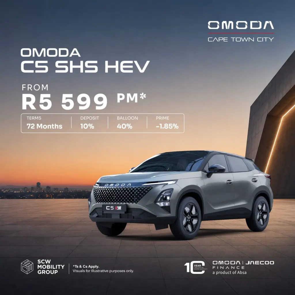 Omoda C5 SHS HEV from R5 599pm