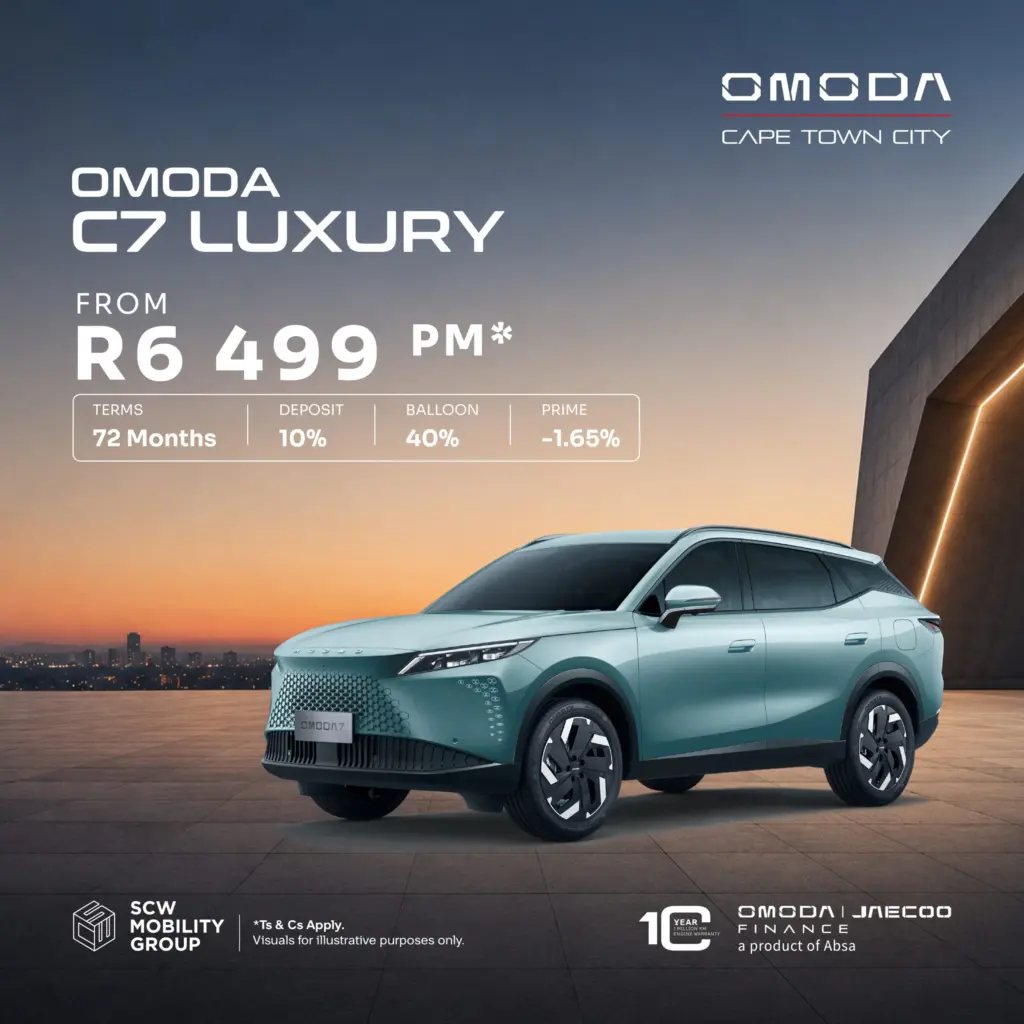 Omoda C7 Luxury from R6 499pm