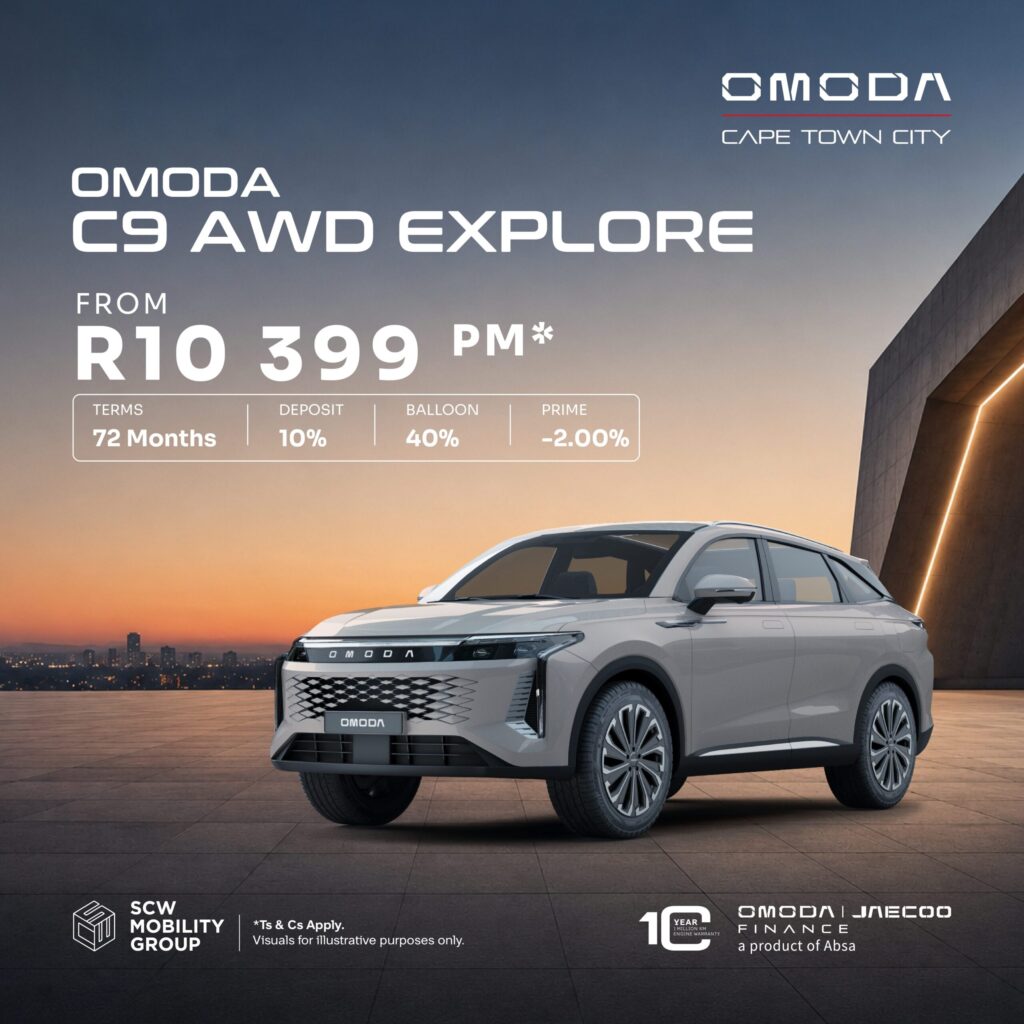 Omoda C9 AWD Explore from R10 399pm