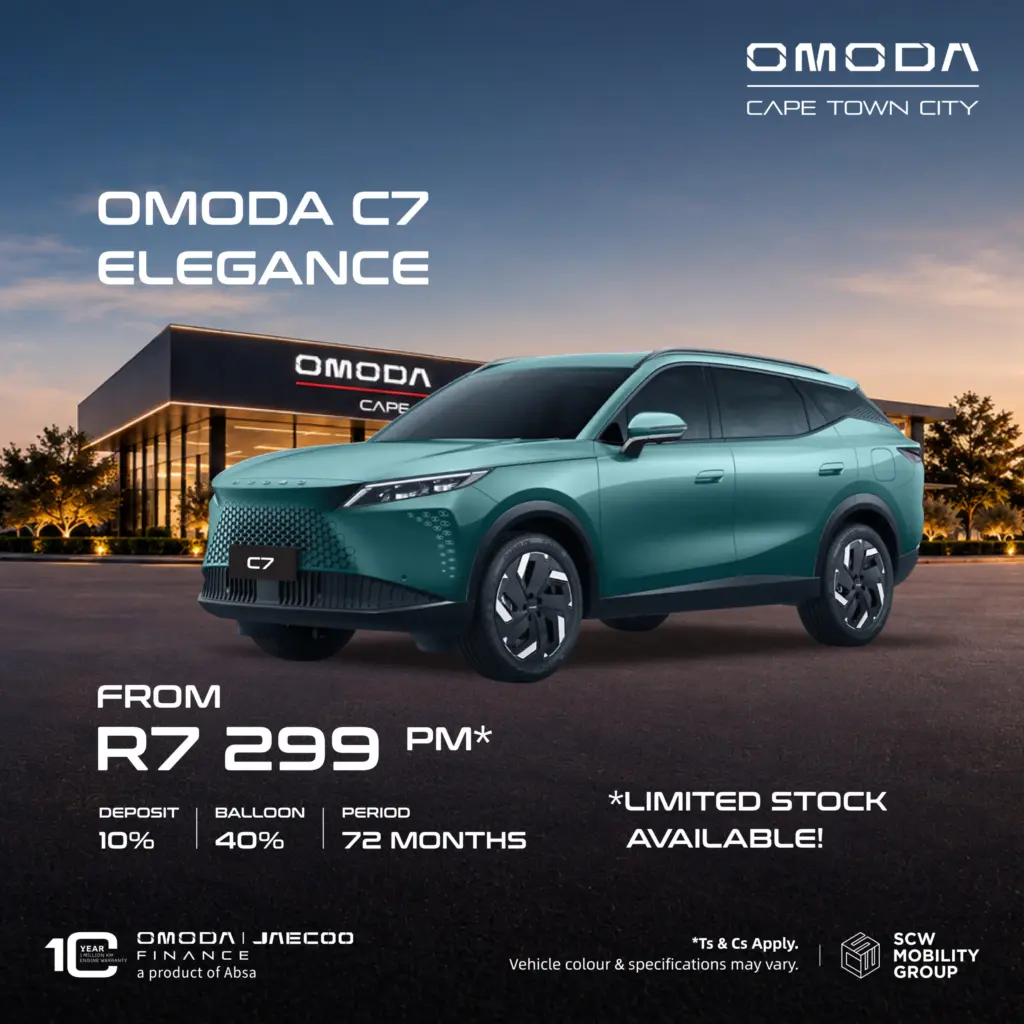 Omoda C7 Elegance from R7 299pm*
