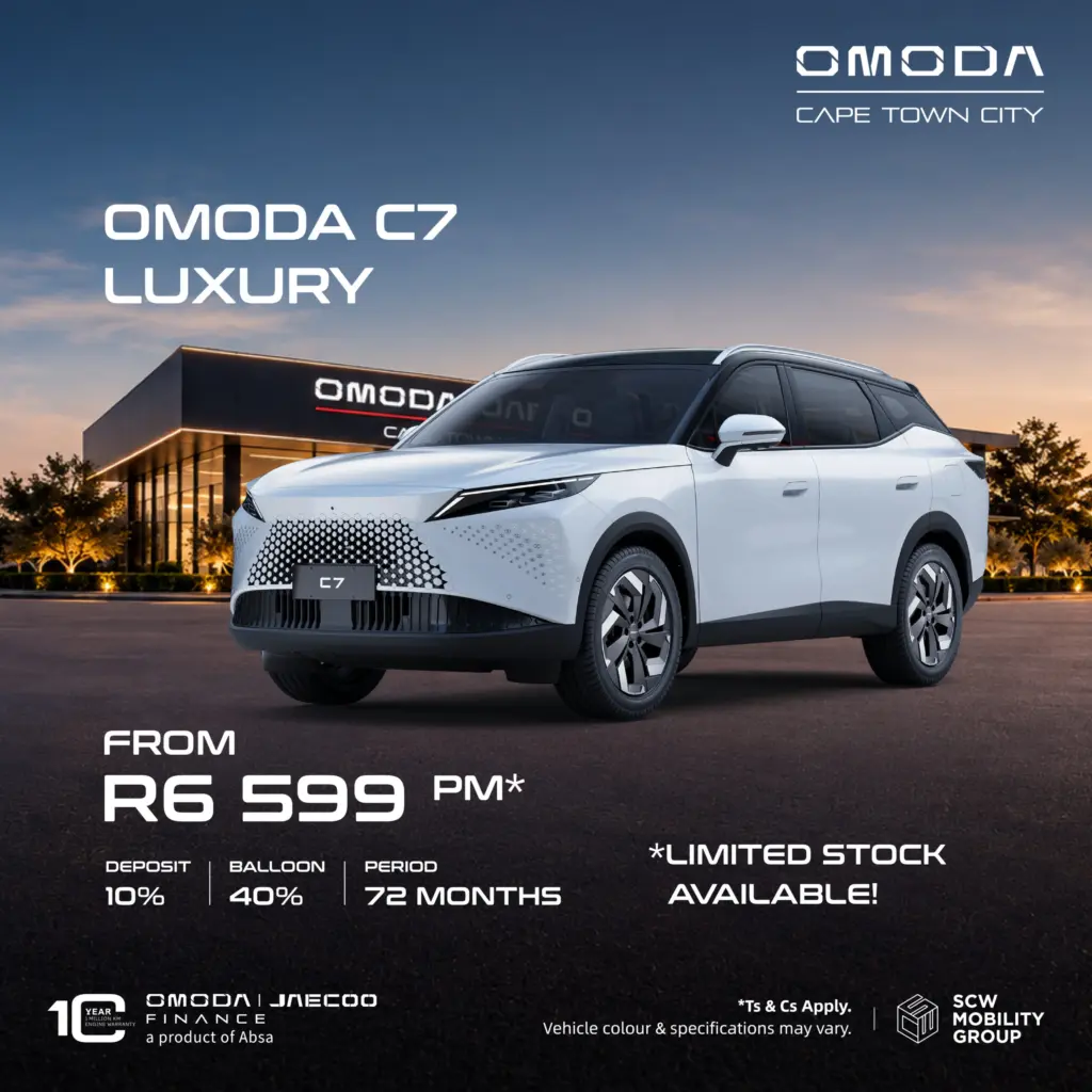 Omoda C7 Luxury from R6 599pm*